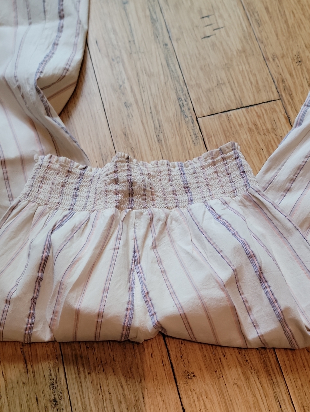 O'Neill Cream Striped Wide-Leg Pants - Picture 6 of 6